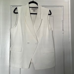 White Blazer Vest
